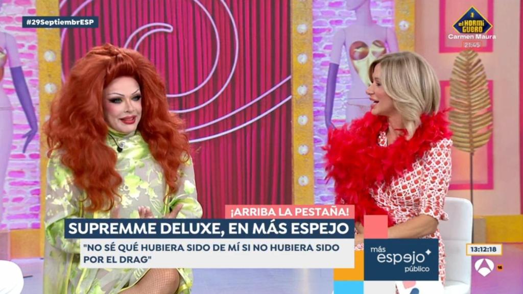 Supremme de Luxe y Susanna Griso en 'Espejo Público'.