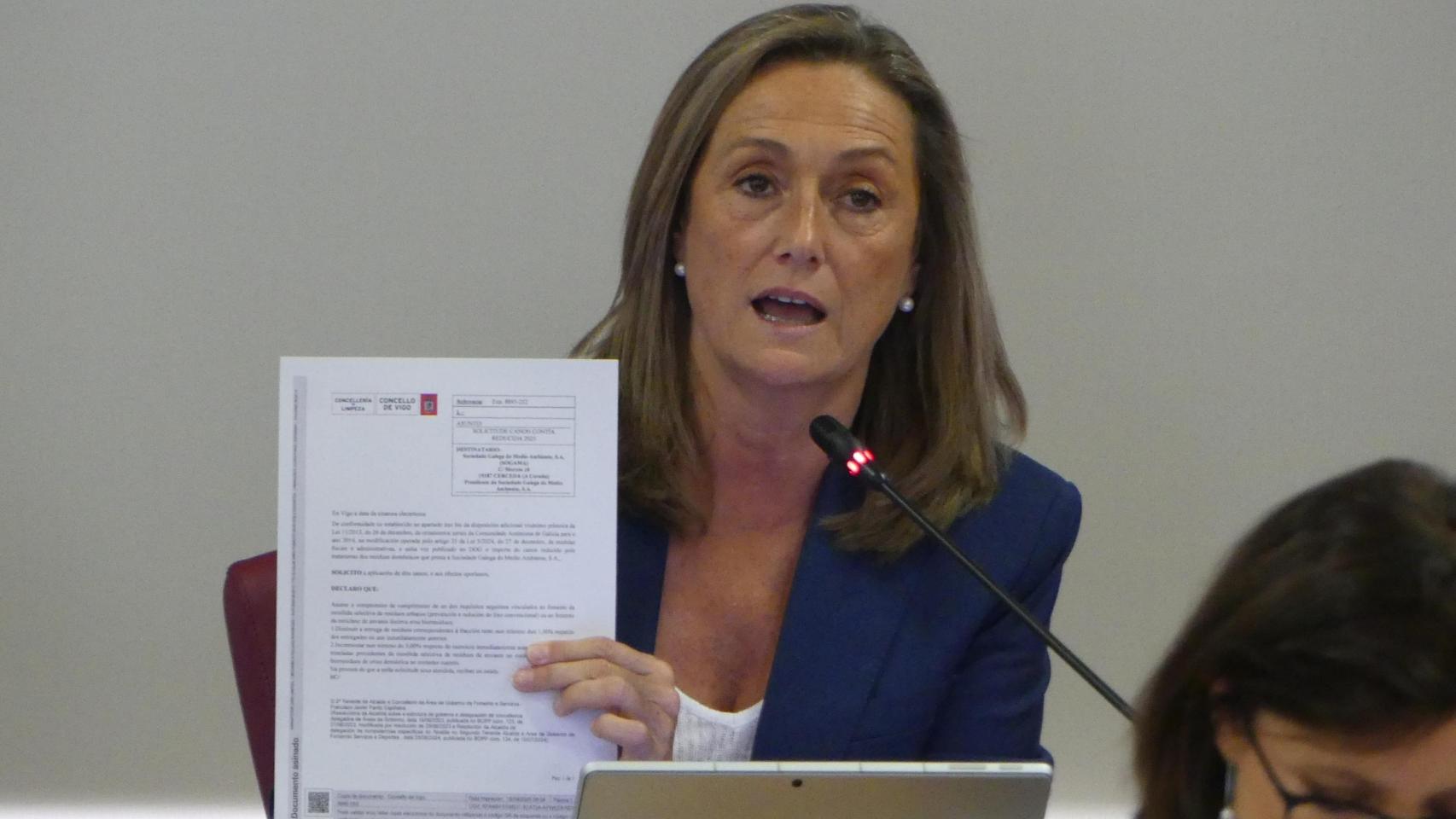 Presidenta del PP de Vigo, Luisa Sánchez