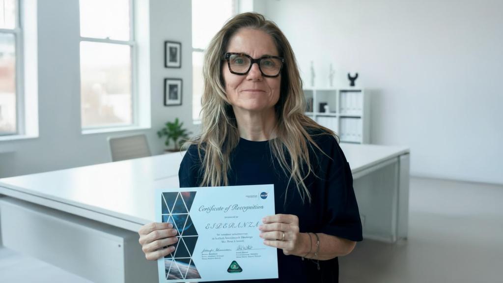 María Jesús Puerta, ganadora del Challenge Lunar Recycle de la Nasa.