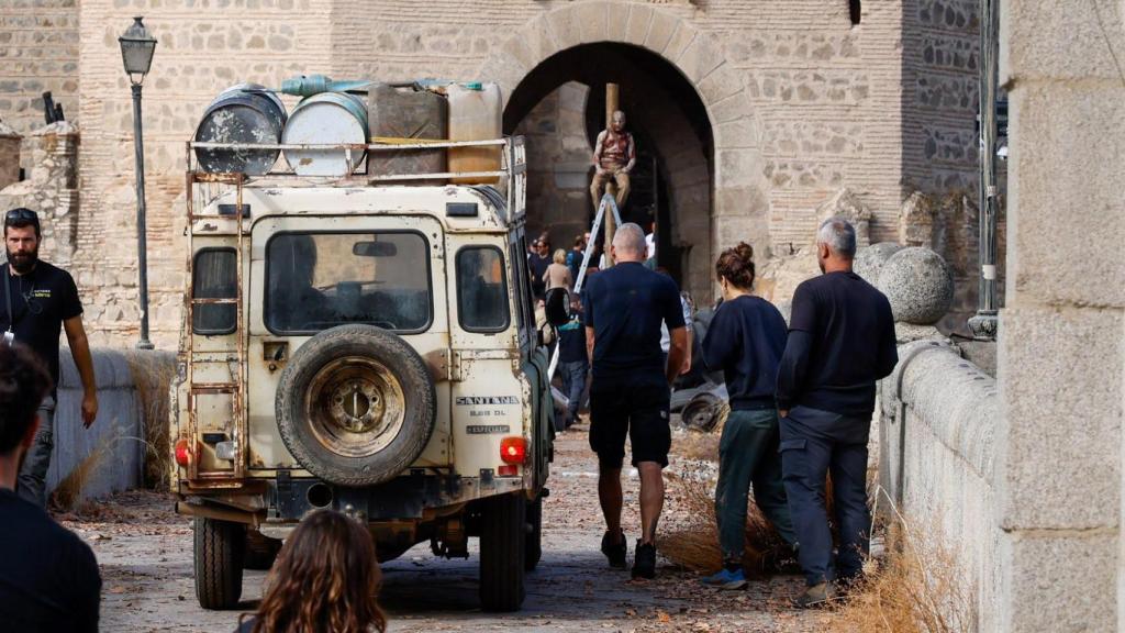 Grabación en el puente de Alcántara.