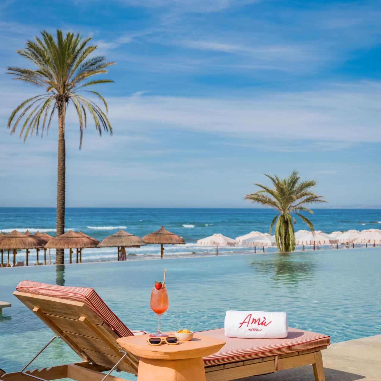 Las vistas desde el Amú Beach Club de Marbella.