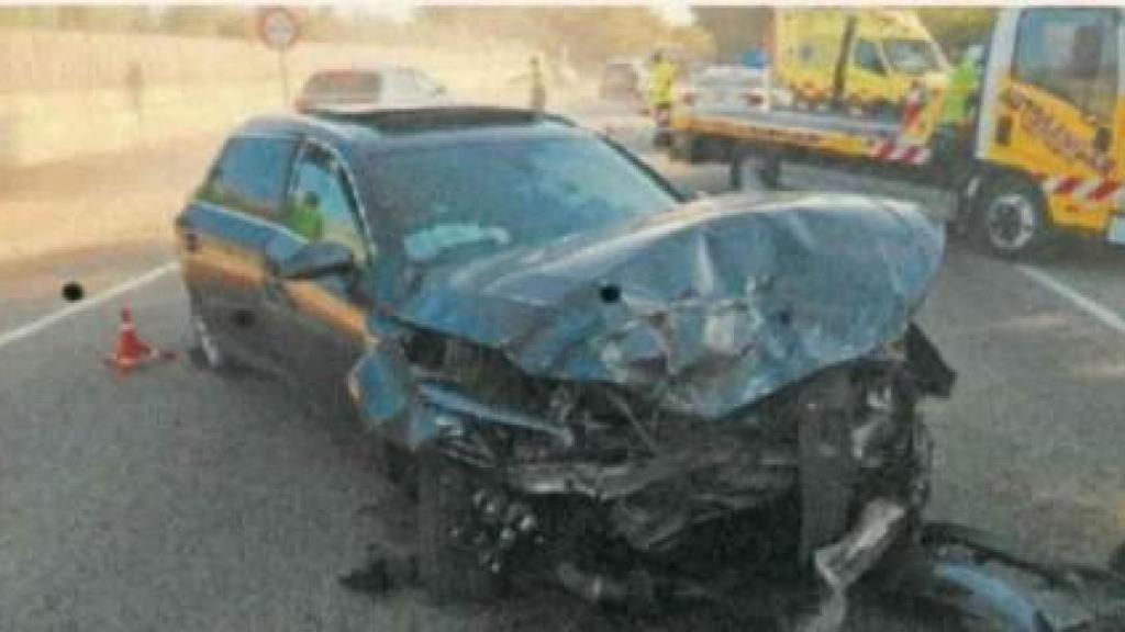 El Audi que Juan Carlos conducía bajo los efectos del alcohol y la cocaína.