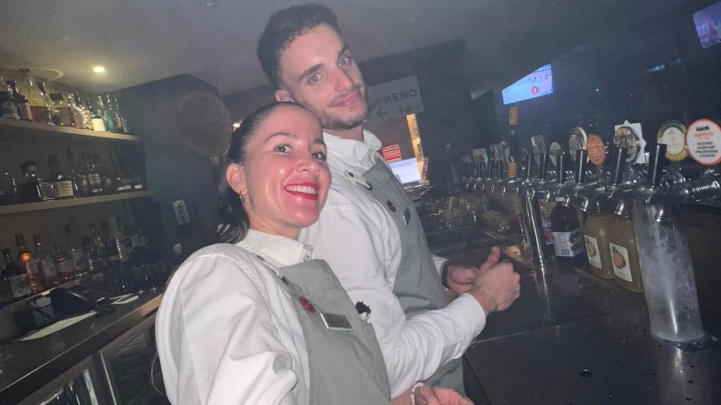 Thaïs y su compañero Pablo, otro español en Australia.