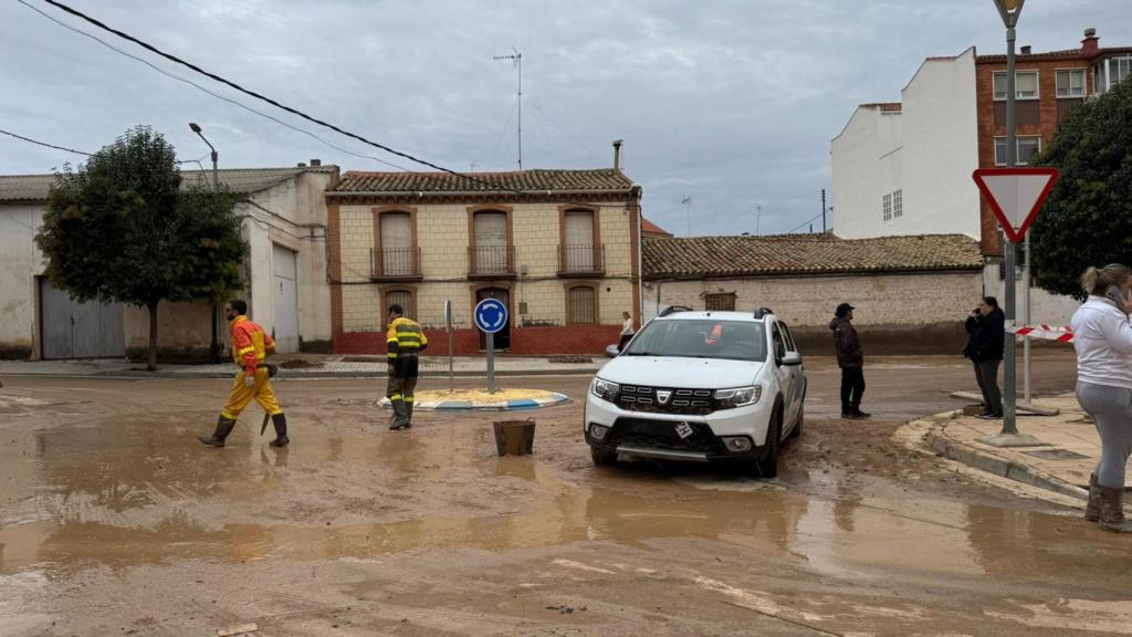 Limpieza de las calles en María de Huerva