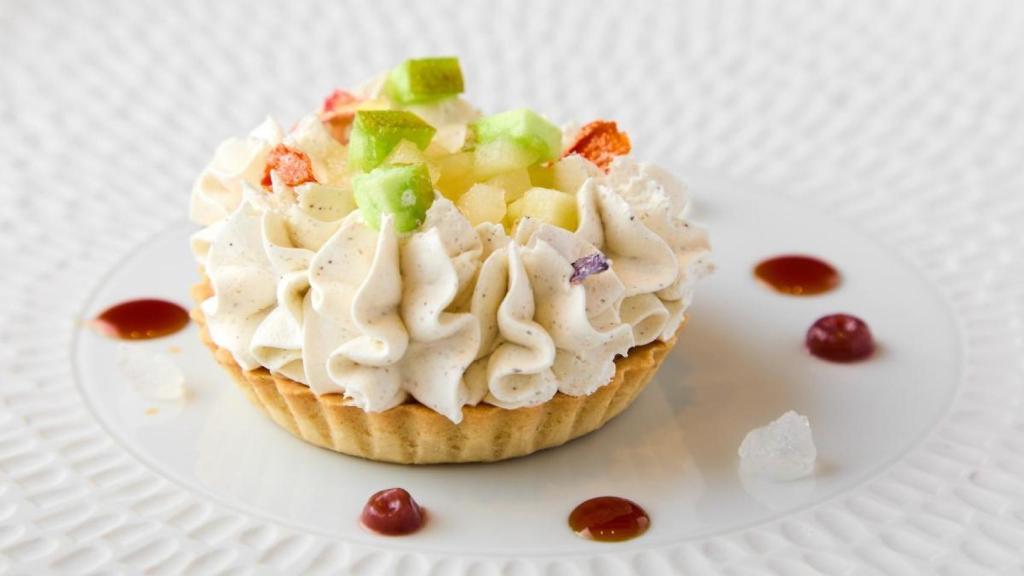 “El jardín de las reliquias del Pilar” del menú del Pilar Aragonia Palafox.