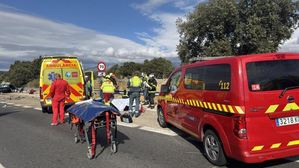 El Summa 112 y la Guardia Civil en la M-607.