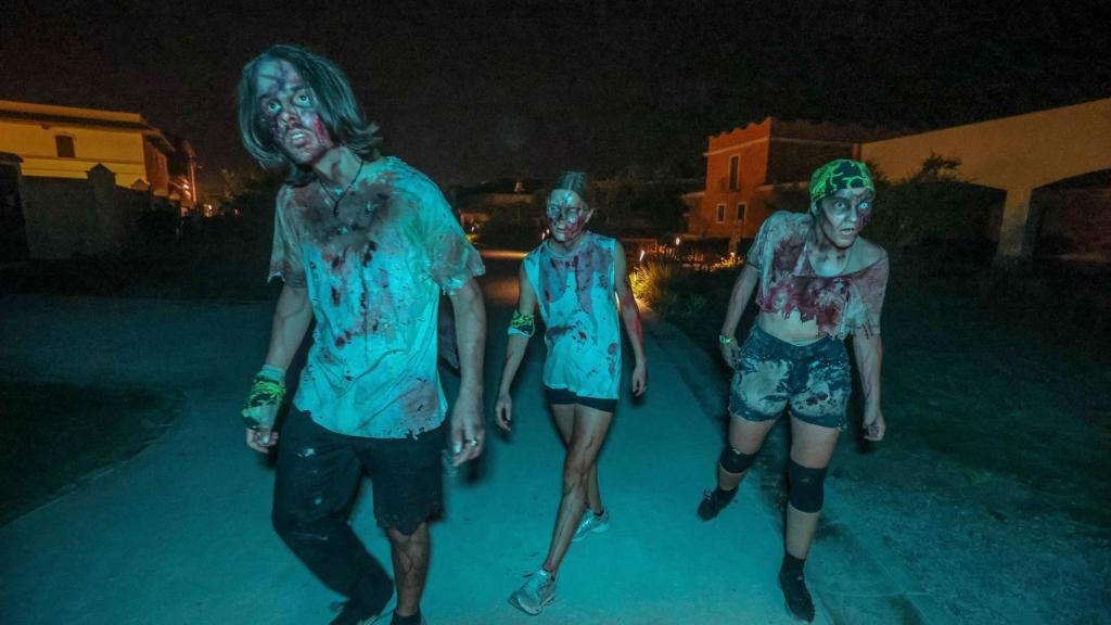 Varios de los zombies en Plaza Mayor