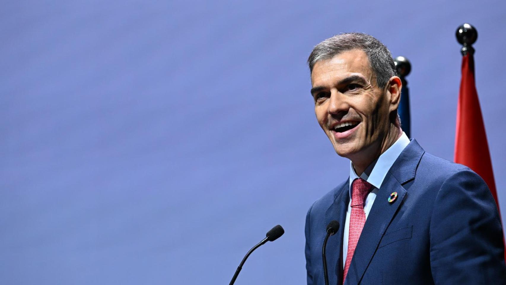 Sánchez, este lunes en un acto a favor de la cultura.