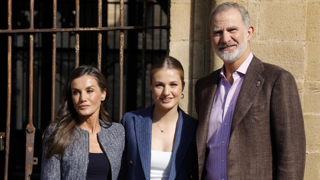 Los Reyes y la princesa Leonor en Navarra el pasado sábado, 27 de septiembre.