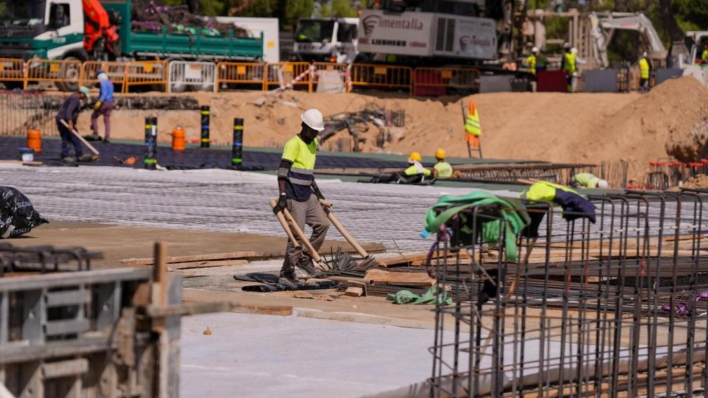 Las obras en la A-5.