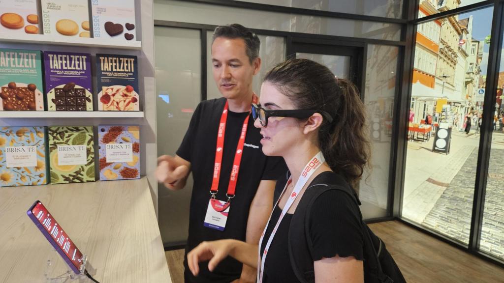 Demostración de la IA agéntica en gafas