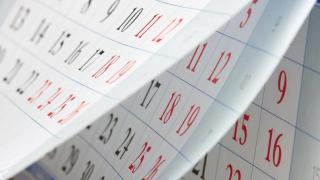 Imagen de archivo de un calendario.