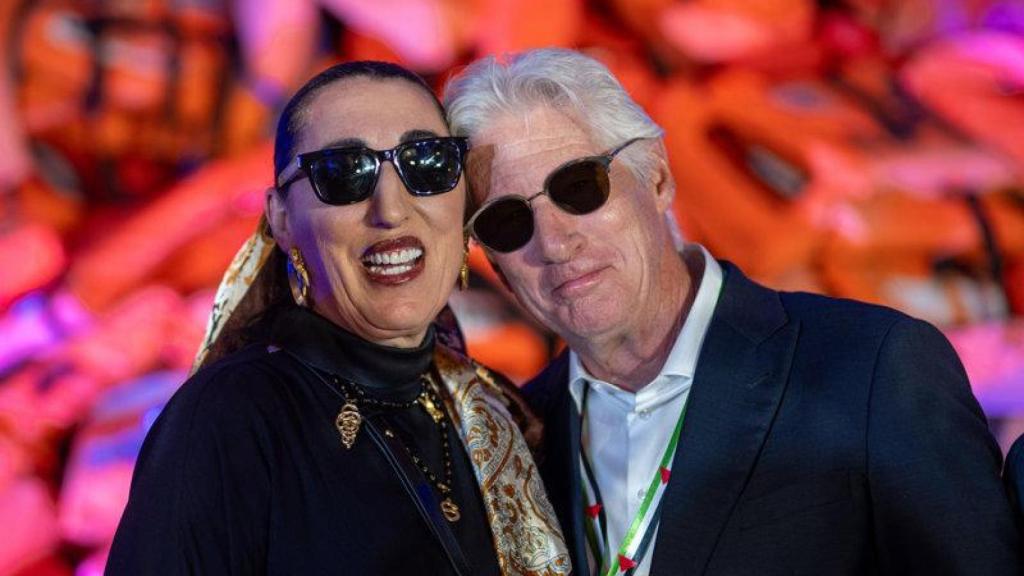 Richard Gere y Rossy de Palma en el décimo aniversario de Open Arms en Barcelona.