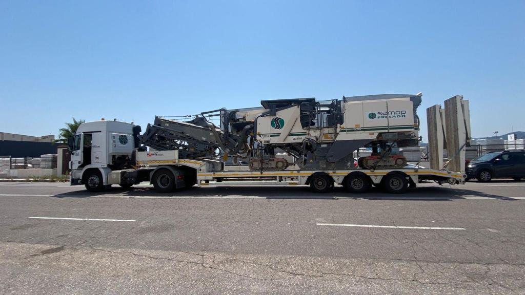 Imagen del material trasportado por Segura.