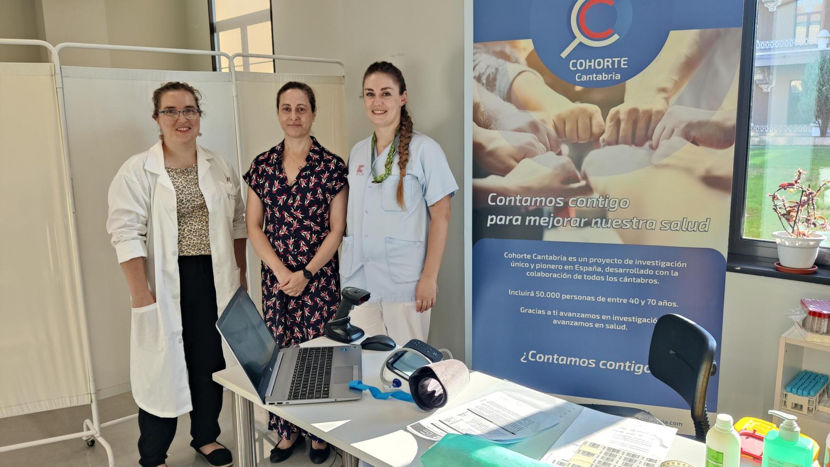 Una voluntaria, durante las pruebas de Cohorte.