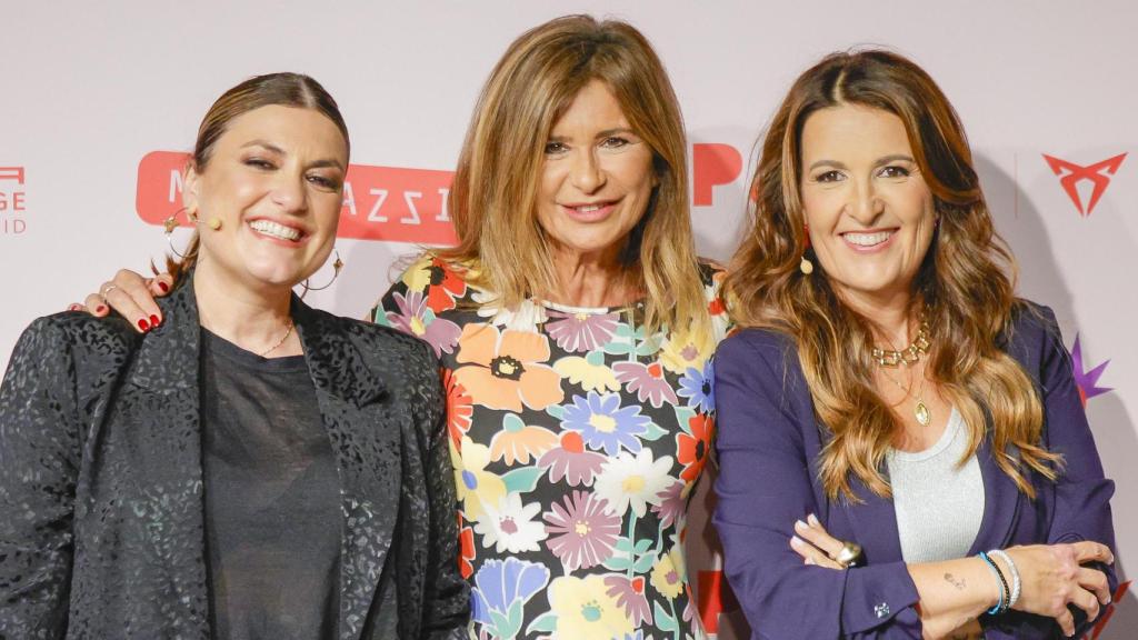 Lorena Vázquez y Laura Fa con la presentadora Gema López.