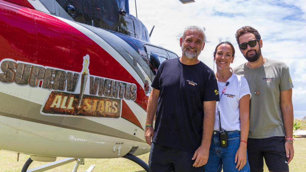 Juanra Gonzalo, Ángeles Villamarín y Ángel Ludeña, de 'Supervivientes: All Stars'.