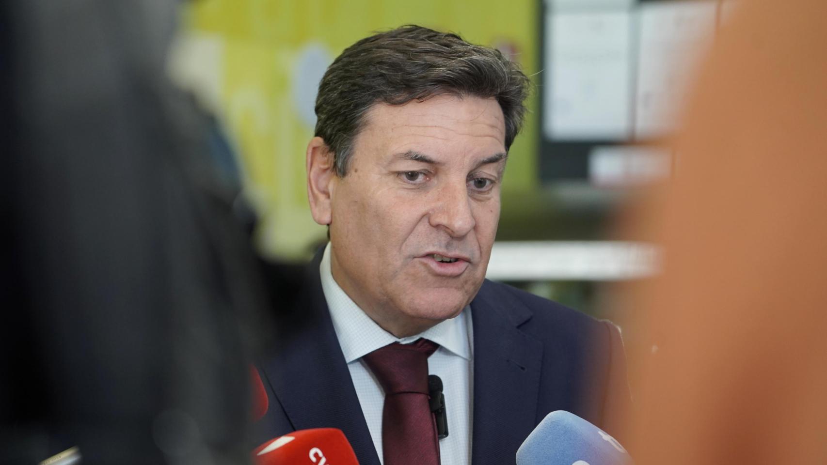 El consejero de Economía y Hacienda y portavoz de la Junta de Castilla y León, Carlos Fernández Carriedo, este martes