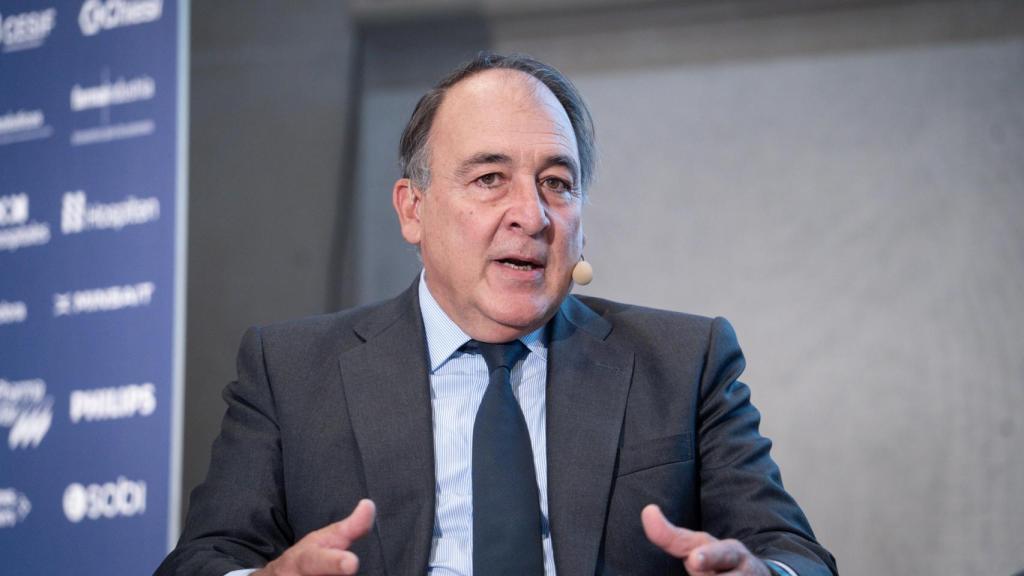 Luis Mora, director general de PharmaMar, durante su intervención en la segunda jornada del VI Observatorio de la Sanidad 'Una nueva forma de entender la salud'.