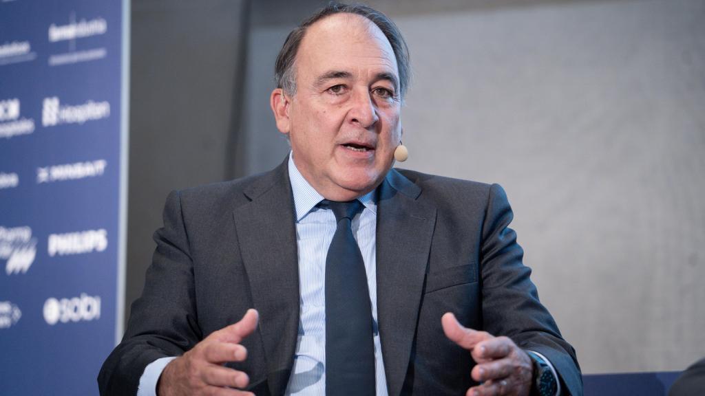 Luis Mora, director general de PharmaMar, en el VI Simposio del Observatorio de la Sanidad de EL ESPAÑOL e Invertia.