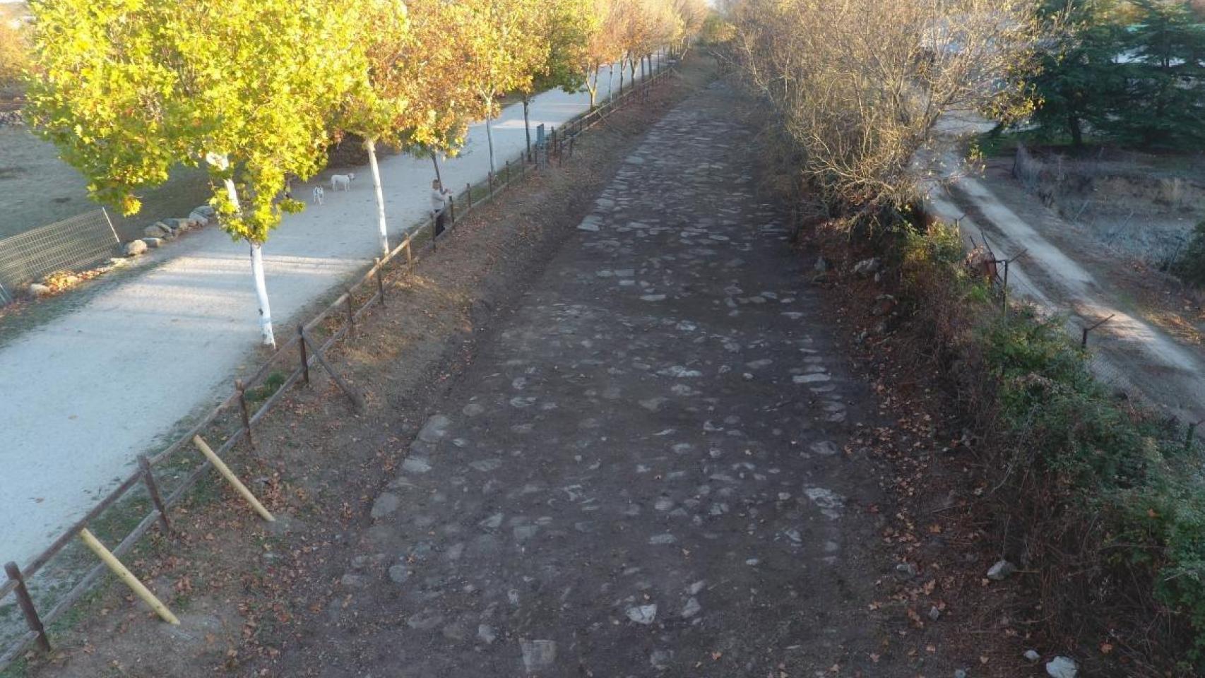 Vía XXIX del Itinerario de Antonino, conocida como calzada romana que Galapagar.