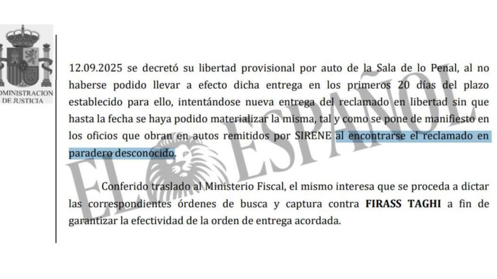 Fragmento del auto de Pedraz.