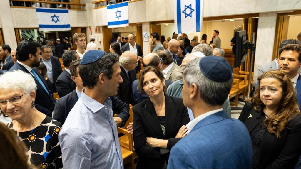 La presidenta madrileña Isabel Díaz Ayuso durante su viaje a Israel en 2023.