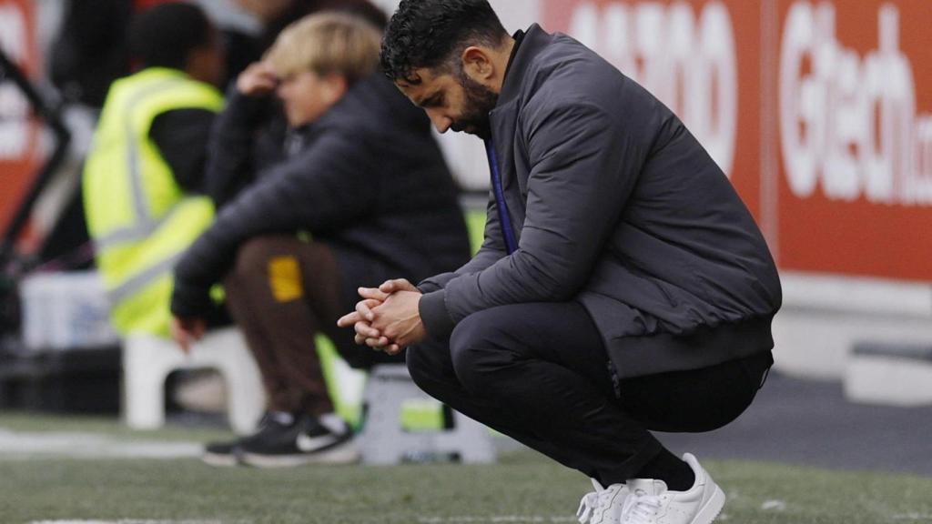 Ruben Amorim, durante un partido con el Manchester United.