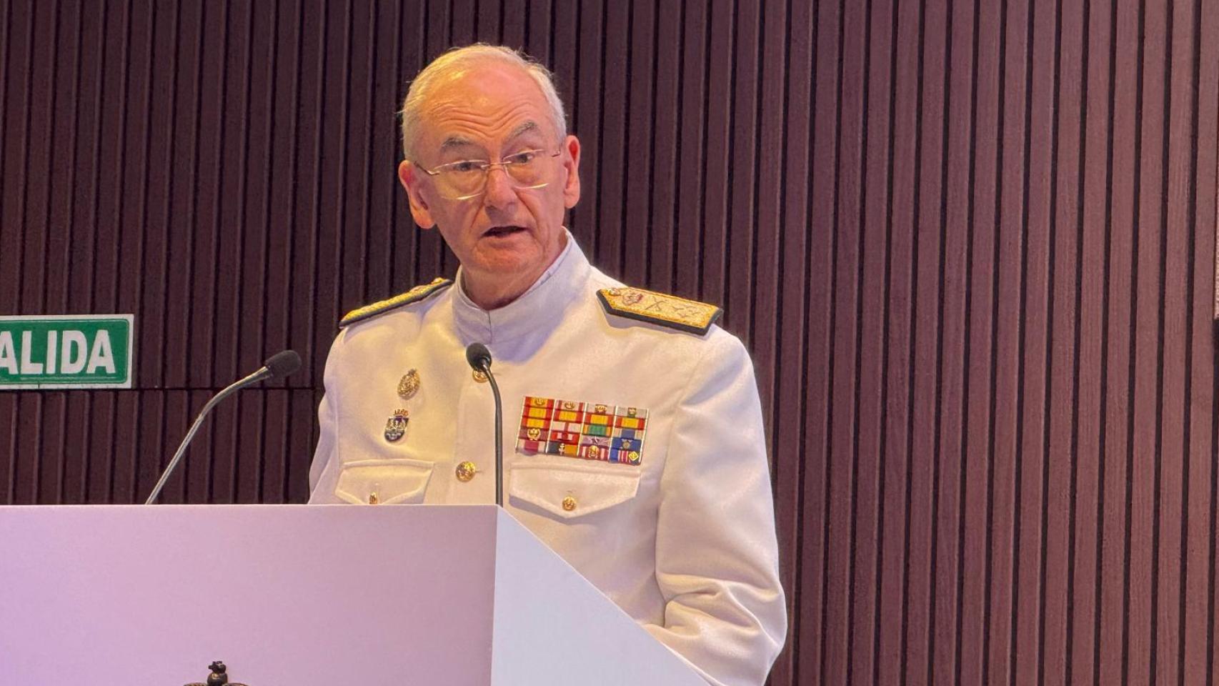 El jefe de Estado Mayor de la Defensa (JEMAD), almirante Teodoro López Calderón.