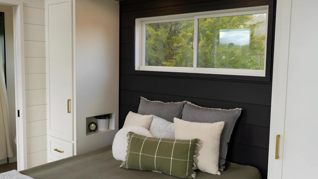 Dormitorio del la minicasa.