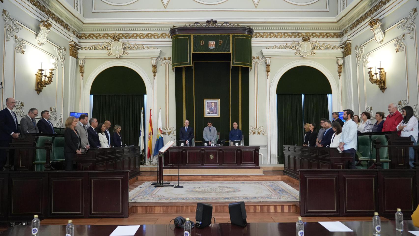 Imagen del pleno de la Diputación de Pontevedra