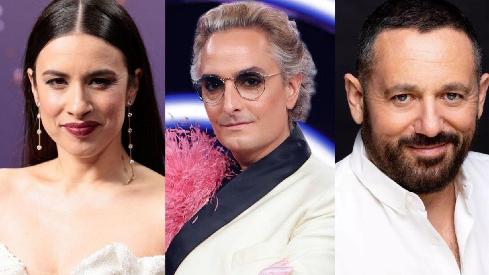 Blanca Paloma, Josie y Pepón Nieto, en un fotomontaje de BLUPER.