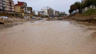 Vista del barranco del Poyo, en la localidad de Paiporta, este martes