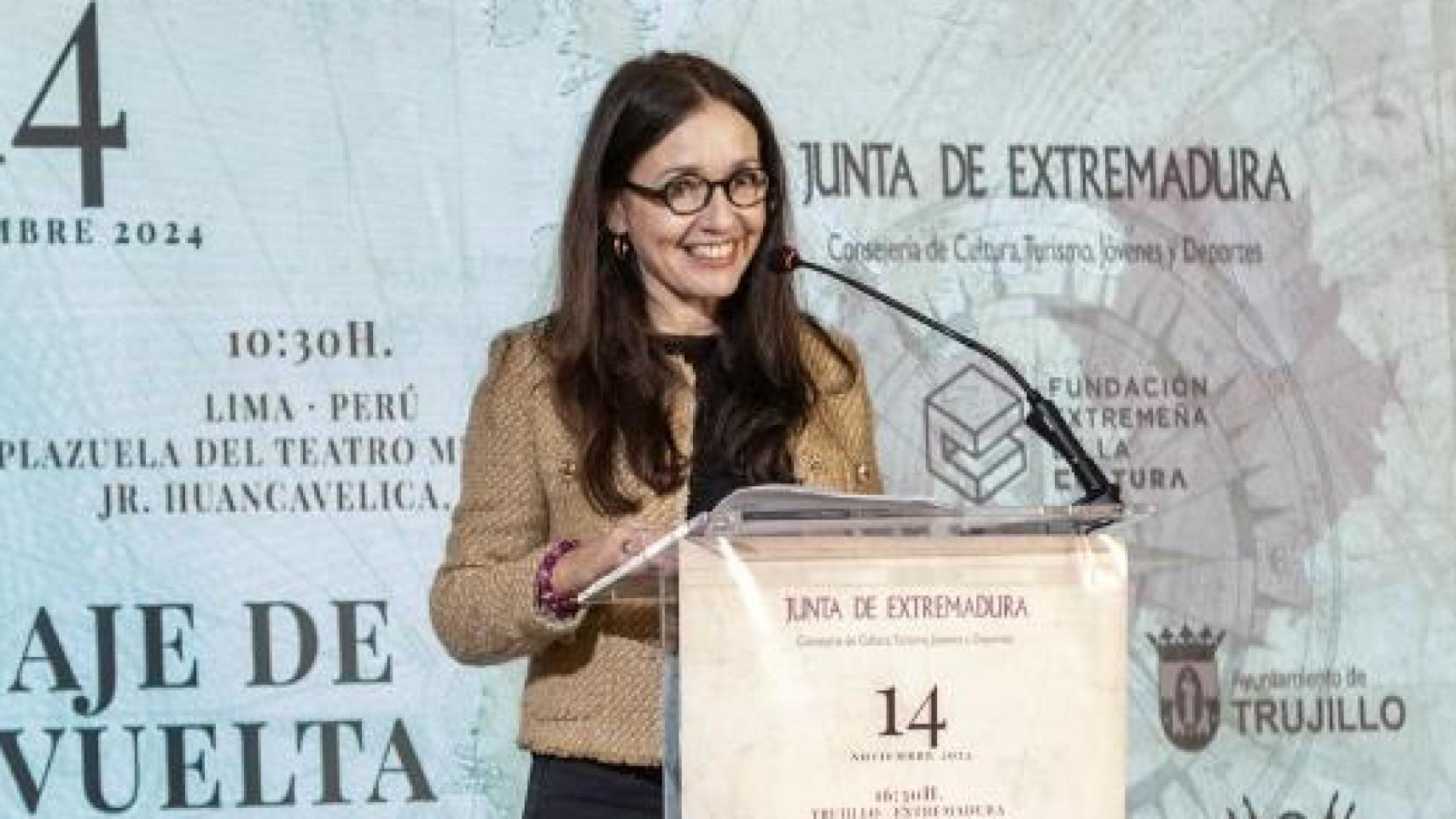 Carmen Sánchez-Risco, durante la presentación del programa 'Extremestizas'.