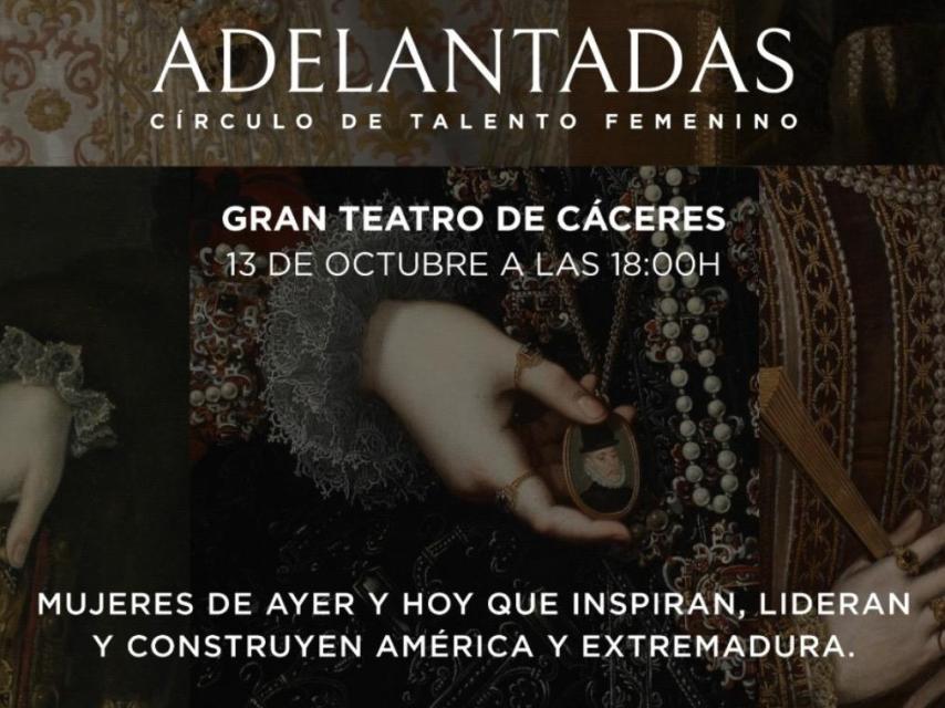 Cartel de 'Adelantadas, Círculo de talento femenino'.
