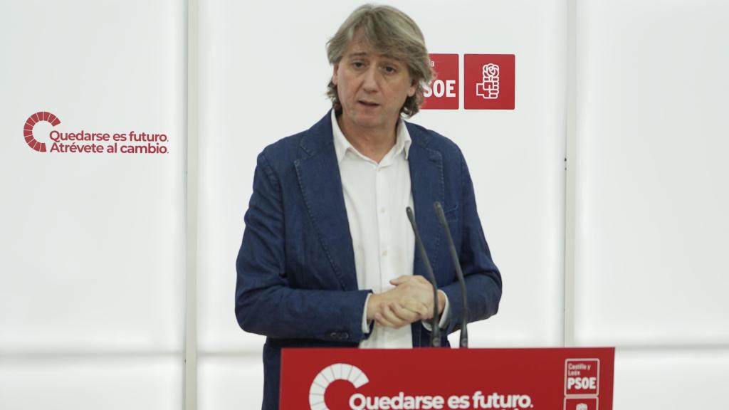 El secretario general del PSOE de Castilla y León, Carlos Martínez, en una imagen de archivo