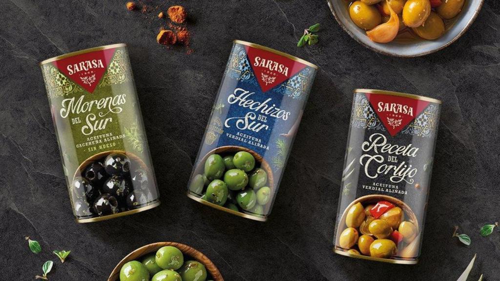 Botes de aceitunas de Aceitunas Sarasa.