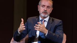 El presidente de Telefónica, Marc Murtra, interviene en los Desayunos del Ateneo.