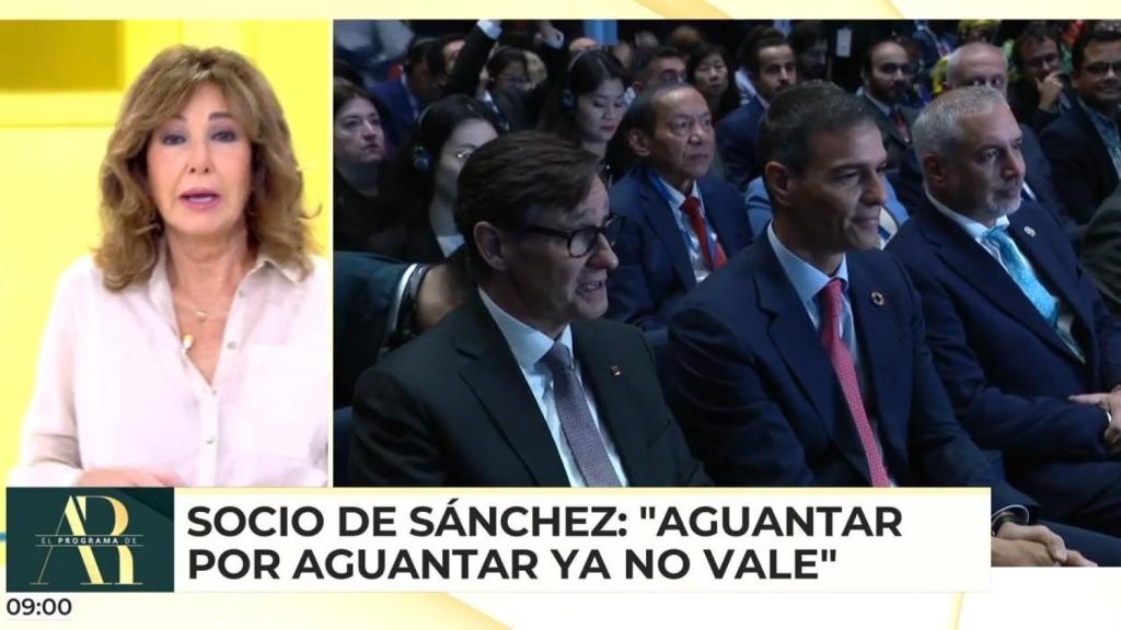 Ana Rosa Quintana, en su editorial de este miércoles.