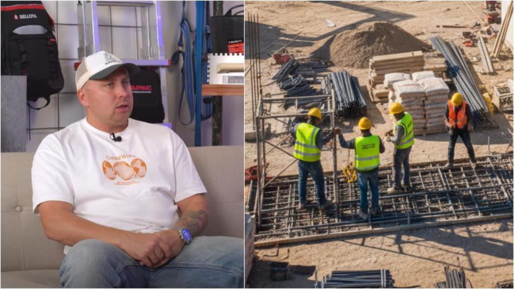 Sergio y unos obreros generados por IA.