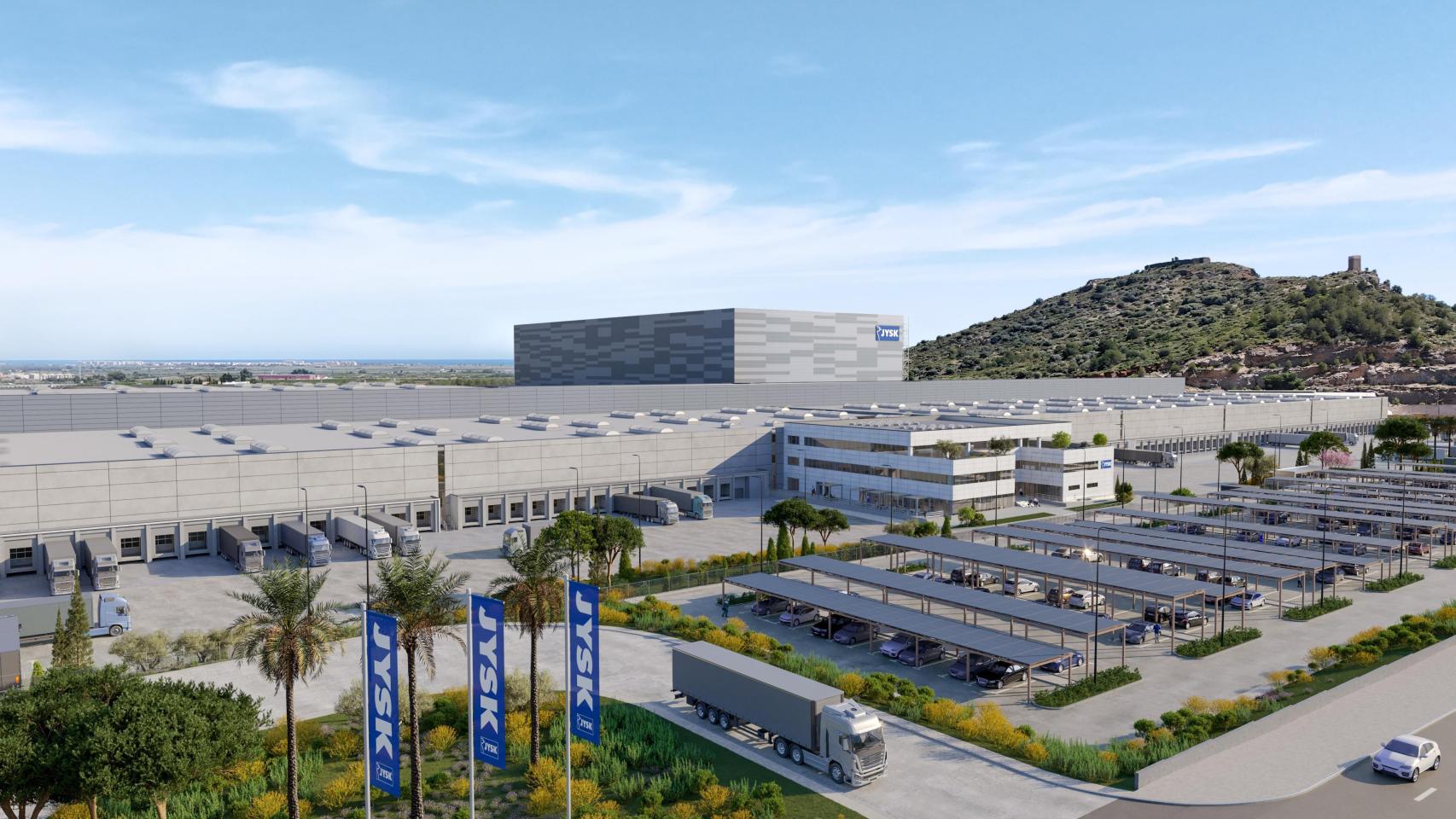 Futuro centro de distribución de JYSK. EE
