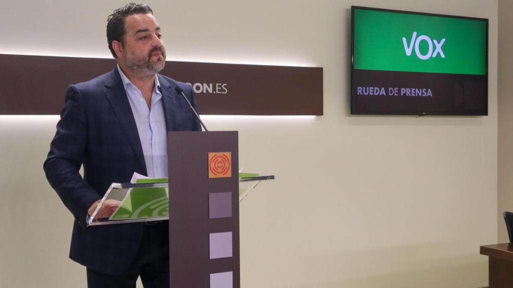 David Arranz, de Vox, este miércoles en las Cortes de Aragón.