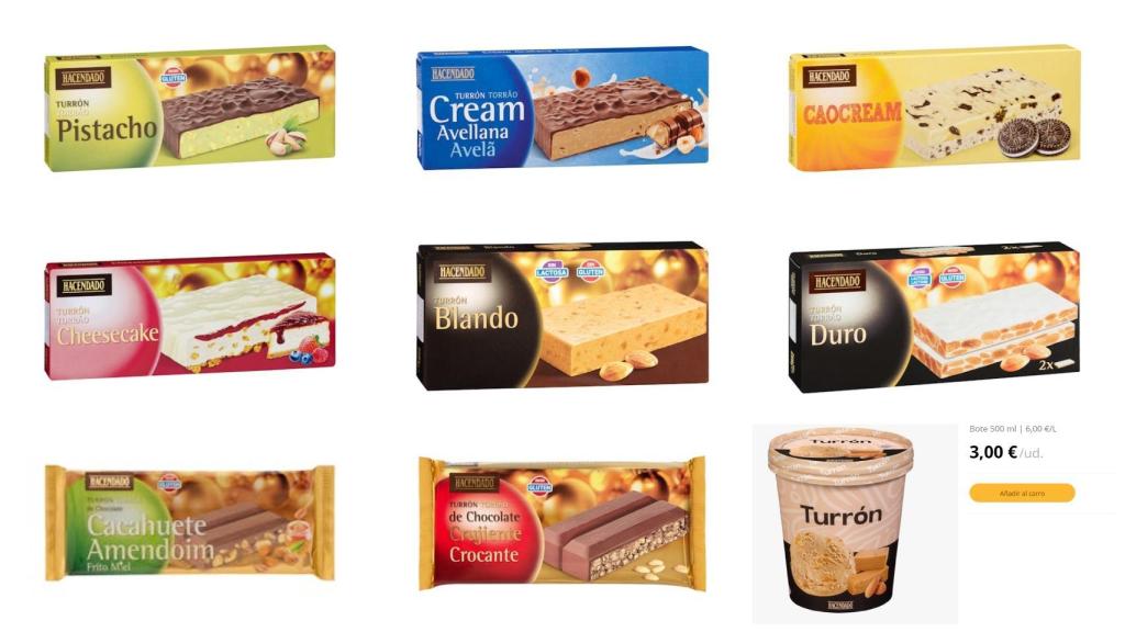 Turrones Mercadona.
