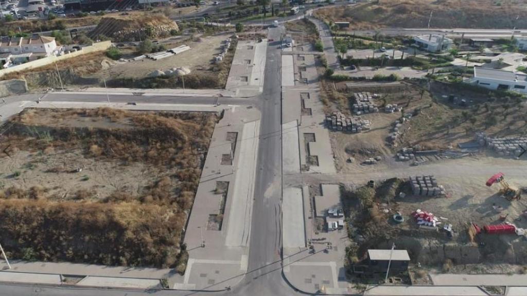 Imagen de archivo de los trabajos de urbanización de Distrito Zeta, en Málaga.