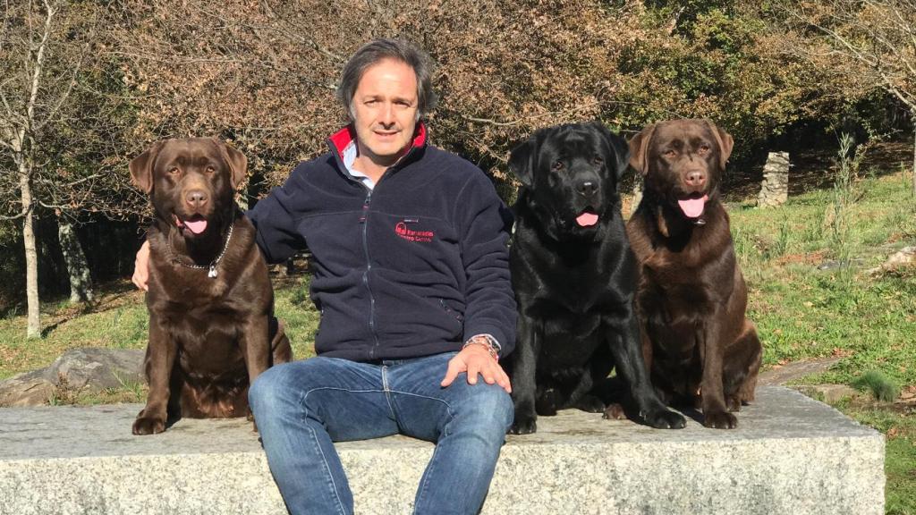 Juan Freire, adiestrador de perros