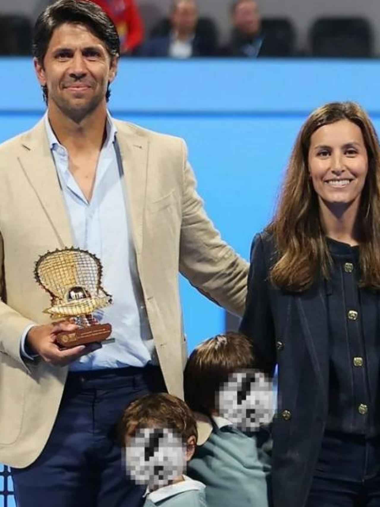 Fernando Verdasco, Ana Boyer y sus hijos.