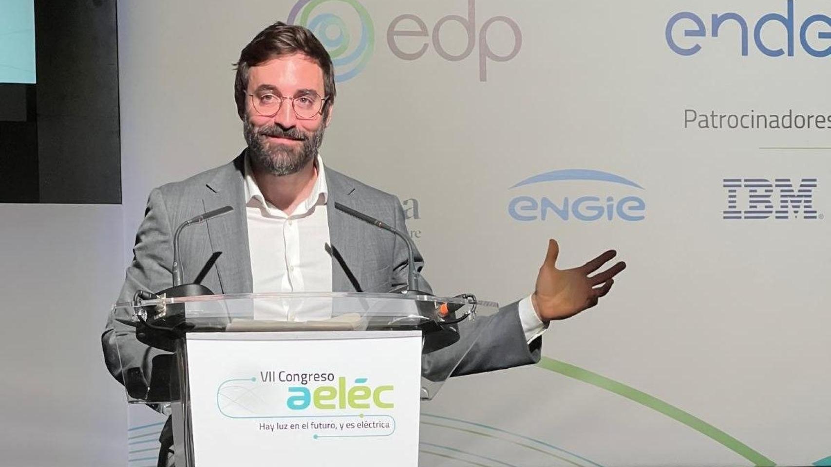 Jon Groizard, secretario de Estado de Energía, en el VII Congreso anual de AELEC