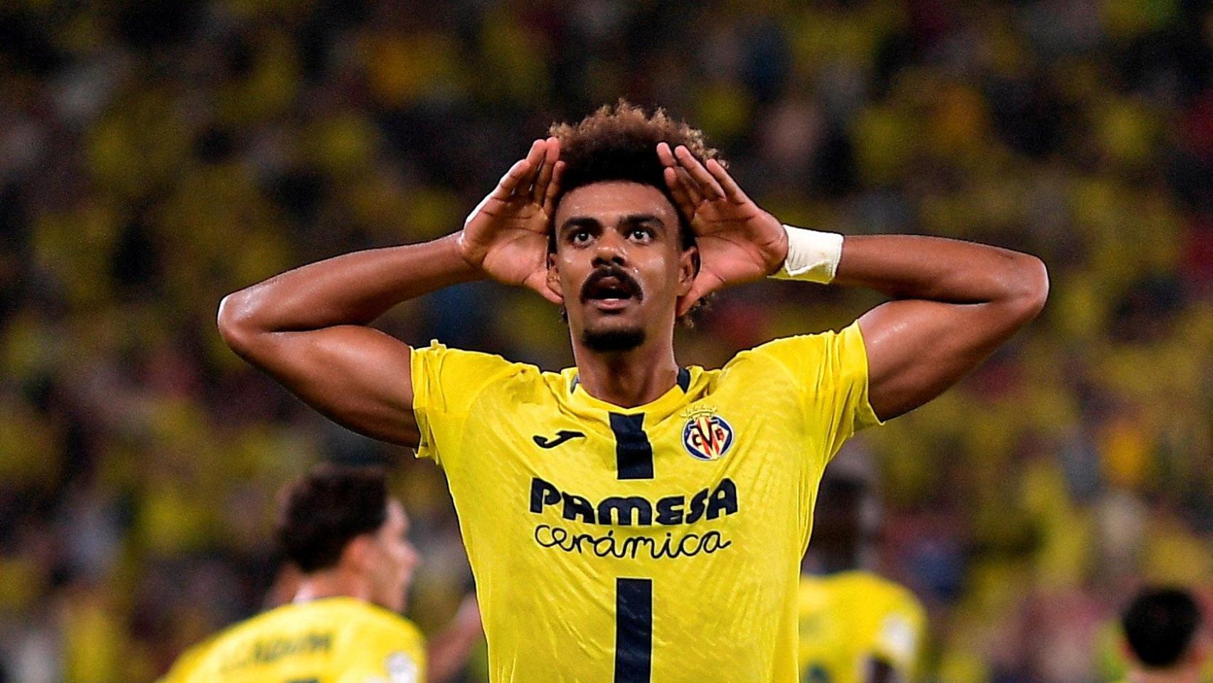 Renato Veiga celebra un gol contra la Juventus.