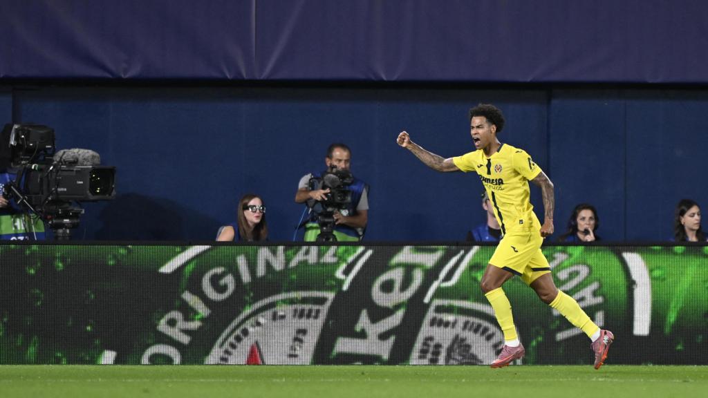 Buchanan celebra un gol del Villarreal contra la Juventus.