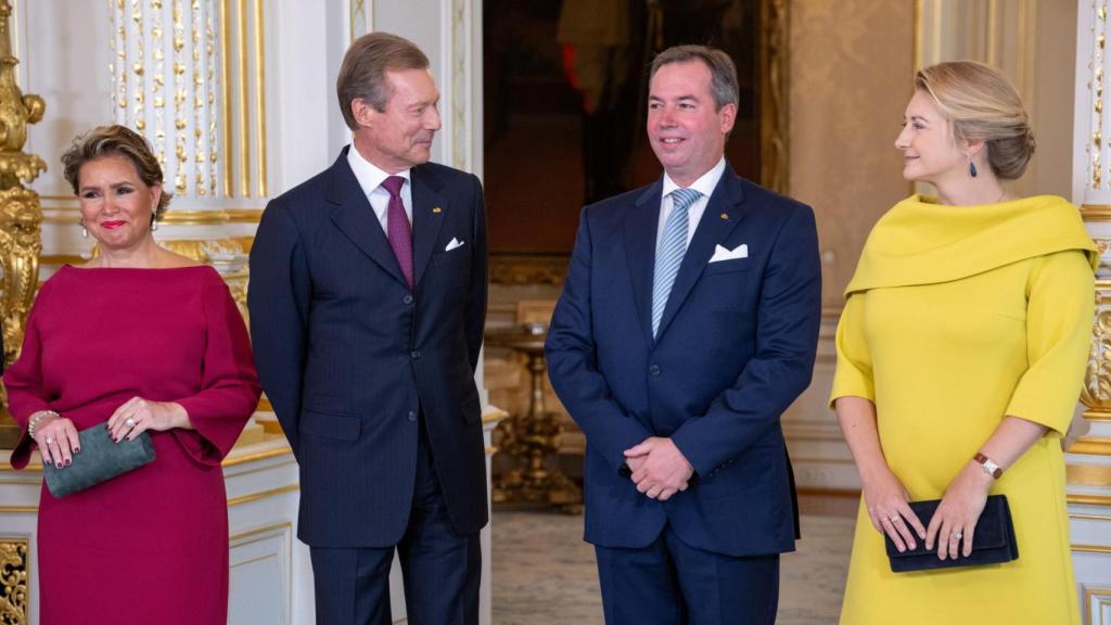 María Teresa, Enrique, Guillermo y Stéphanie de Luxemburgo.